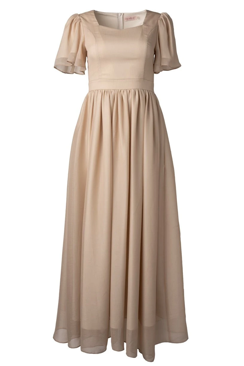 Abbie Dress In Champagne 6 Abbie Dress In Champagne - Image 6