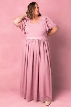 Abbie Dress In Blush -Ivy City Co Dress AbbieBlush1 313647