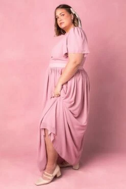 Abbie Dress In Blush -Ivy City Co Dress AbbieBlush2 897258