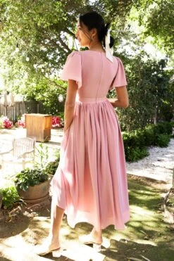 Abbie Dress In Blush -Ivy City Co Dress AbbieBlush8 203106