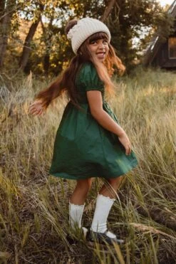 Mini Addie Dress In Green - FINAL SALE -Ivy City Co Dress Addie Green 5 289307