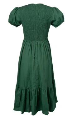 Addie Dress In Green - FINAL SALE -Ivy City Co Dress AddieGreen back 435703