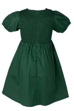Mini Addie Dress In Green - FINAL SALE -Ivy City Co Dress AddieGreen mini backcopy 535423