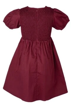 Mini Addie Dress In Wine - FINAL SALE -Ivy City Co Dress AddieWine Mini back 743429