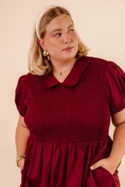 Addie Dress In Wine - FINAL SALE 23 Addie Dress In Wine - FINAL SALE -Ivy City Co Dress AddieWine Studio H23 3 704203