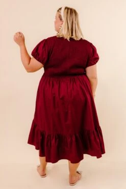 Addie Dress In Wine - FINAL SALE 24 Addie Dress In Wine - FINAL SALE -Ivy City Co Dress AddieWine Studio H23 4 365084