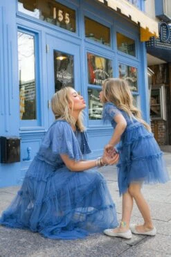 Mini Anastasia Dress In Tufts Blue - FINAL SALE -Ivy City Co Dress Anastasia 3 591997
