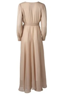 Andie Dress In Champagne -Ivy City Co Dress Andie champagne back 557583