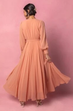 Andie Dress In Apricot Crush -Ivy City Co Dress AndieApricot4 854545