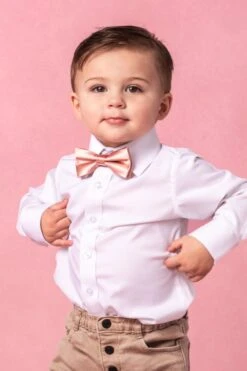 Baby Boys Henry Bow Tie In Apricot Crush 8 Baby Boys Henry Bow Tie In Apricot Crush -Ivy City Co Dress ApricotBowtie2 171793