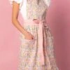 Ivy Apron In Floral Cotton