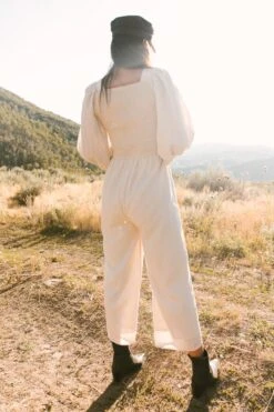 Arianna Jumpsuit In Cream -Ivy City Co Dress Arianna Jumpsuit Cream 43 301099