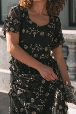 Athena Dress In Black - FINAL SALE -Ivy City Co Dress AthenaBlack Capitol N23 06 169886