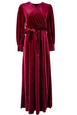 Andie Dress In Wine Velvet - FINAL SALE -Ivy City Co Dress BA28B3F9 205D 40C3 8310 A3F1136476F5 930236