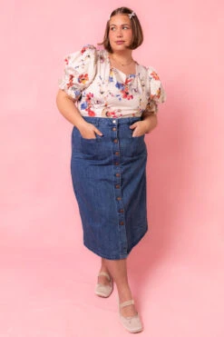 Coco Top In Cream Floral -Ivy City Co Dress BallerinaCocoTop Studio Spring3 8