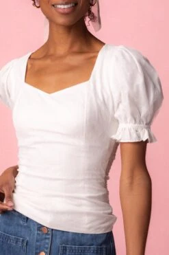 Ballerina Top In White 11 Ballerina Top In White -Ivy City Co Dress BallerinaWhiteTop Studio Spring1 4 986142