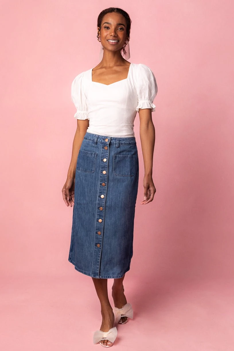 Ballerina Top In White 4 Ballerina Top In White - Image 4