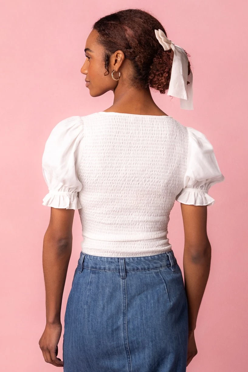 Ballerina Top In White 2 Ballerina Top In White - Image 2