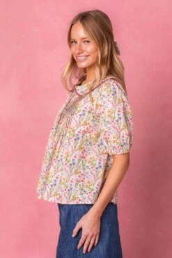 Betty Blouse In Floral -Ivy City Co Dress BettyFloralBlouse Studio Spring24 5
