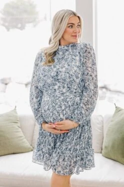 Brynley Dress - FINAL SALE 30 Brynley Dress - FINAL SALE -Ivy City Co Dress BrynleyBlue MothersDay SS23 09 290817