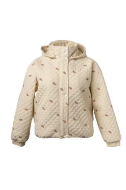 Quilted Jacket In Delicate Zinnia -Ivy City Co Dress CURVE puffer pink front