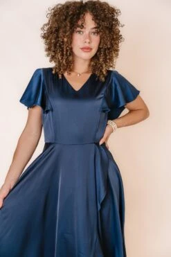 Callie Dress In Navy -Ivy City Co Dress CallieNavy Studio F23 6 766036