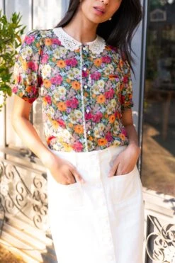 Cambridge Blouse Made With Liberty Fabric