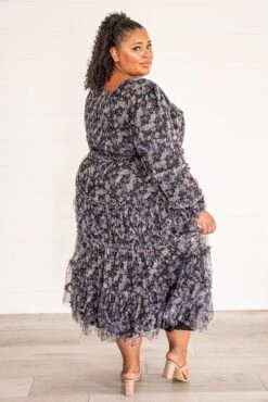 Catherine Dress In Dark Floral - FINAL SALE -Ivy City Co Dress Catherine BlankSpaceStudio W23 10 703187