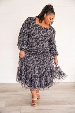 Catherine Dress In Dark Floral - FINAL SALE -Ivy City Co Dress Catherine BlankSpaceStudio W23 6 921383