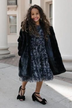 Mini Willa Coat In Black - FINAL SALE -Ivy City Co Dress Catherine MonsonBuilding W23 5 793179