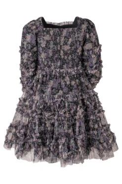 Mini Catherine Dress In Dark Floral - FINAL SALE -Ivy City Co Dress CatherineDressDarkFloral back mini 416606