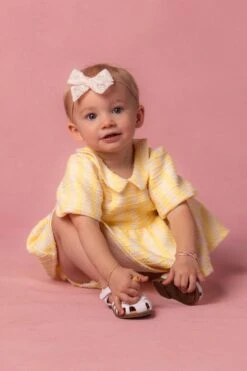 Baby Celine Dress Set In Yellow -Ivy City Co Dress CelineYellow Studio Easter24 1 549766
