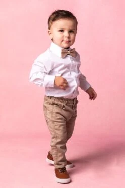 Baby Boys Henry Bow Tie In Champagne -Ivy City Co Dress ChampagneBowtie1 630734