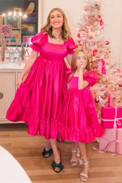 Coco Dress In Hot Pink - FINAL SALE 15 Coco Dress In Hot Pink - FINAL SALE -Ivy City Co Dress CocoHotPink TashHome H23 37 881704