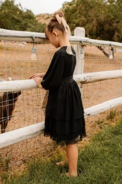 Mini Cosette Dress In Black - FINAL SALE 22 Mini Cosette Dress In Black - FINAL SALE -Ivy City Co Dress CosetteBlack ConradRanch F23 17 498793