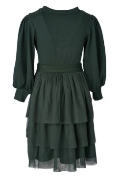 Mini Cosette Dress In Green - FINAL SALE -Ivy City Co Dress CosetteGreenMini back 532319