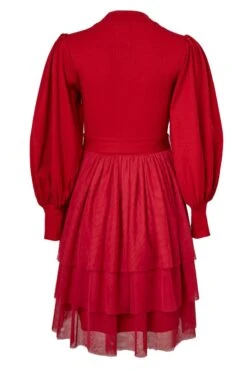Short Cosette Dress In Red - FINAL SALE 16 Short Cosette Dress In Red - FINAL SALE -Ivy City Co Dress CosetteRed back 992924