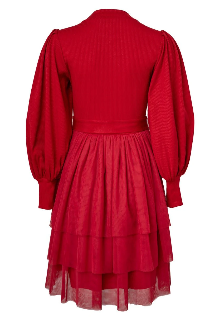 Short Cosette Dress In Red - FINAL SALE 3 Short Cosette Dress In Red - FINAL SALE - Image 3