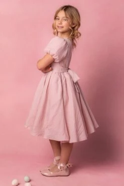Mini Cupcake Dress In Pink Stripe -Ivy City Co Dress CupcakePink Studio Easter24 17 475703