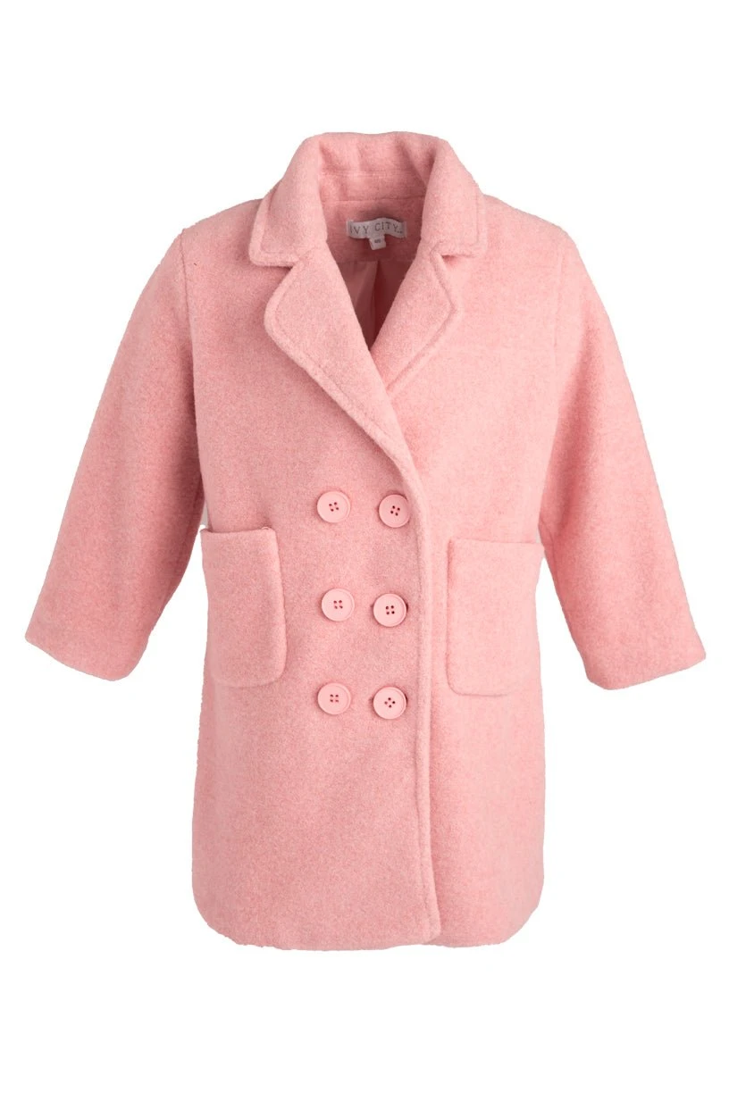 Mini Polly Coat In Pink - FINAL SALE 2 Mini Polly Coat In Pink - FINAL SALE - Image 2