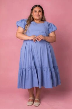 Dahlia Dress In Blue -Ivy City Co Dress DahliaBlue studio 3 739627