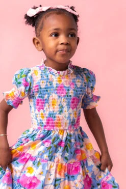 Mini Delia Dress In Blue -Ivy City Co Dress DeliaBlue Studio Spring3 6