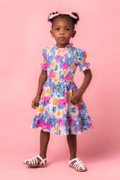 Mini Delia Dress In Blue -Ivy City Co Dress DeliaBlue Studio Spring3 9