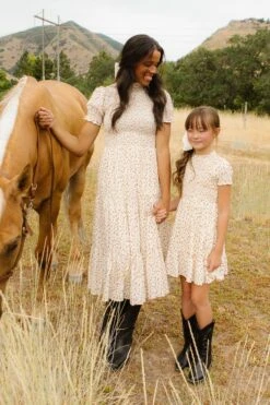 Mini Delia Dress In Ditsy Floral -Ivy City Co Dress DeliaDitsyFloral QuietMeadows F23 09 154791