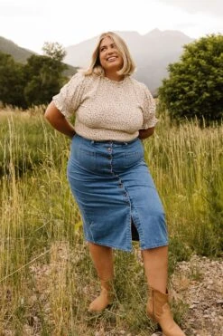 Delia Top In Ditsy Floral -Ivy City Co Dress DeliaDitsyTop ConradRanch F23 13 616130