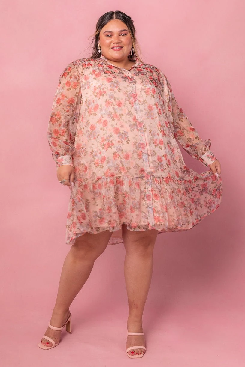 Eleanor Dress In Pink Floral - FINAL SALE 7 Eleanor Dress In Pink Floral - FINAL SALE - Image 7
