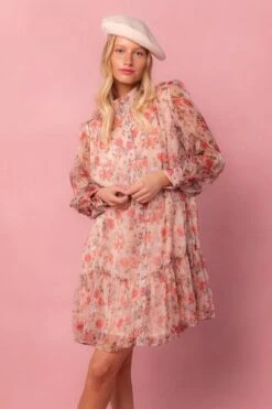 Eleanor Dress In Pink Floral - FINAL SALE 15 Eleanor Dress In Pink Floral - FINAL SALE -Ivy City Co Dress Eleanor Studio 24 666960