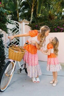 Emily Dress In Sorbet -Ivy City Co Dress EmilySorbet Florida SS23 09 404683