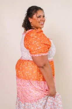 Emily Dress In Sorbet -Ivy City Co Dress EmilySorbet Studio SS23 15 250974