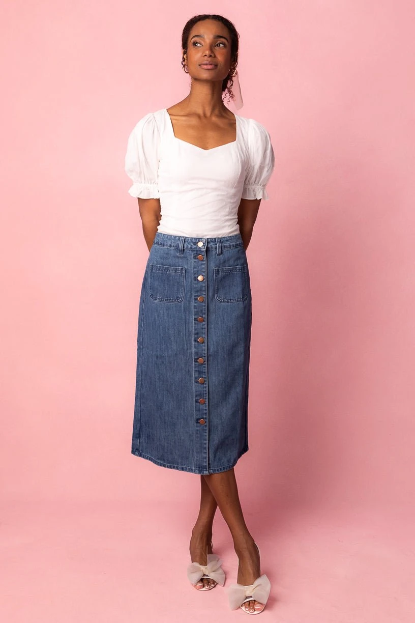 Emma Denim Skirt 8 Emma Denim Skirt - Image 8